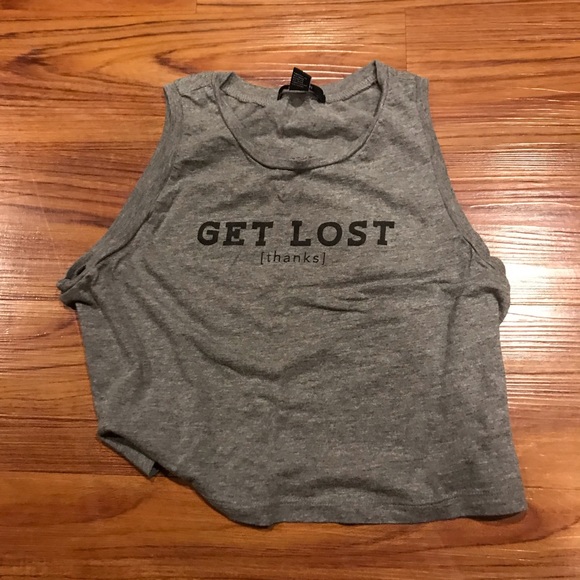 Forever 21 Tops - Forever21 Graphic Crop Tank